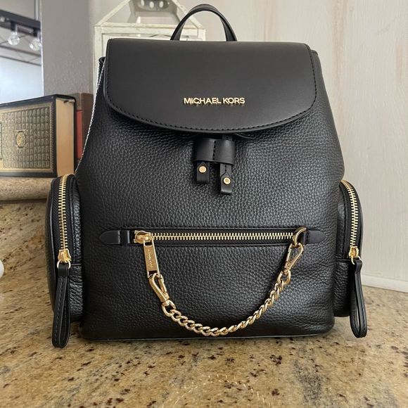 New🖤 Mk Jet Set Medium Pebbled Leather Backpack - Picture 10 of 10
